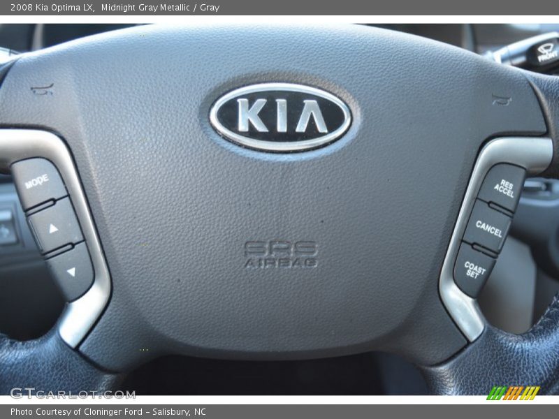 Midnight Gray Metallic / Gray 2008 Kia Optima LX