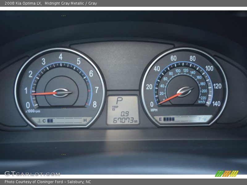 Midnight Gray Metallic / Gray 2008 Kia Optima LX