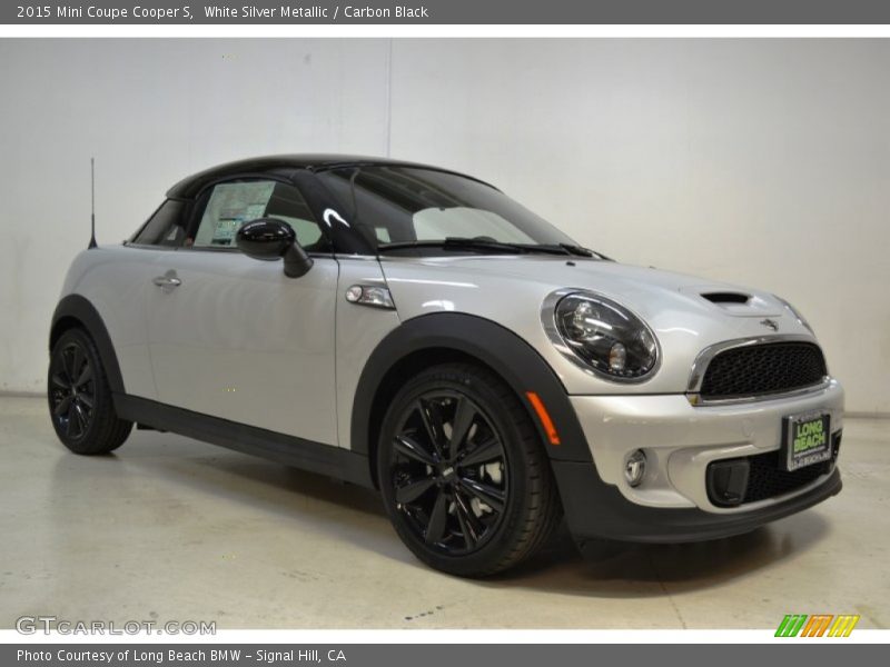 White Silver Metallic / Carbon Black 2015 Mini Coupe Cooper S