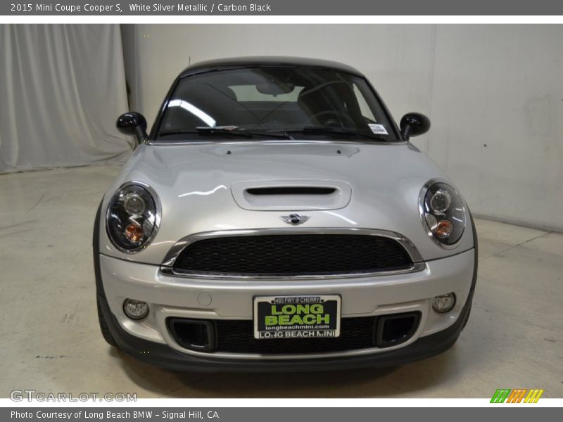 White Silver Metallic / Carbon Black 2015 Mini Coupe Cooper S