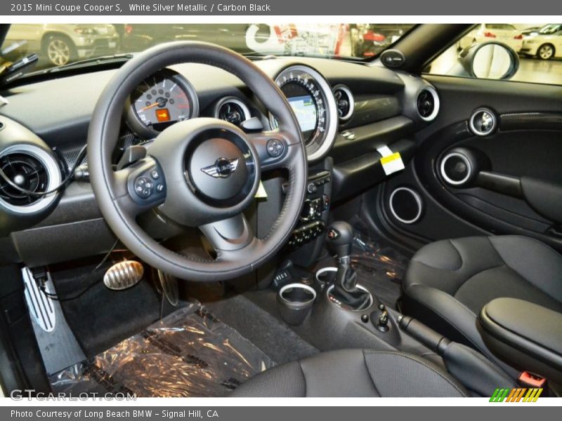 White Silver Metallic / Carbon Black 2015 Mini Coupe Cooper S