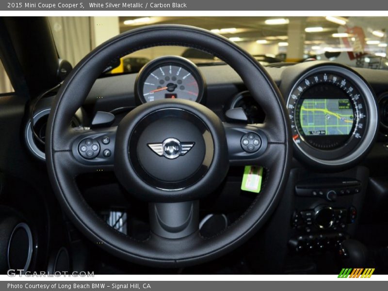 White Silver Metallic / Carbon Black 2015 Mini Coupe Cooper S