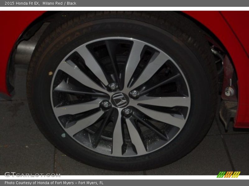 Milano Red / Black 2015 Honda Fit EX