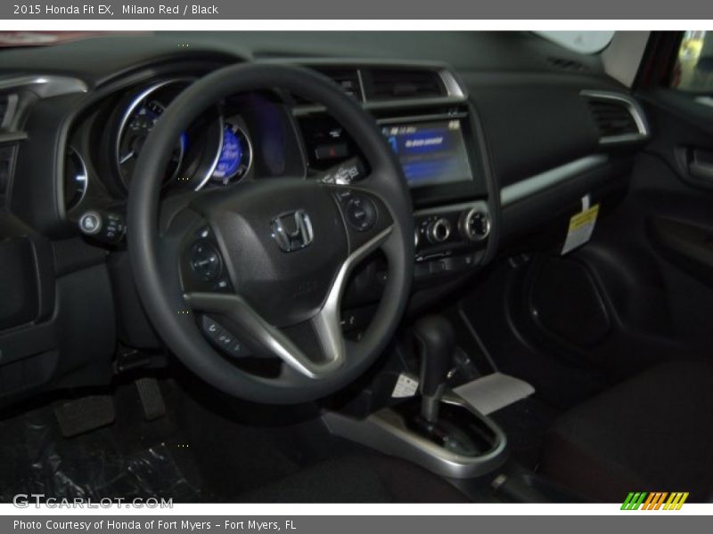 Milano Red / Black 2015 Honda Fit EX