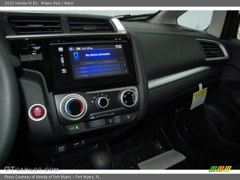 Milano Red / Black 2015 Honda Fit EX