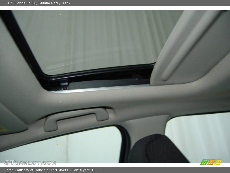 Milano Red / Black 2015 Honda Fit EX