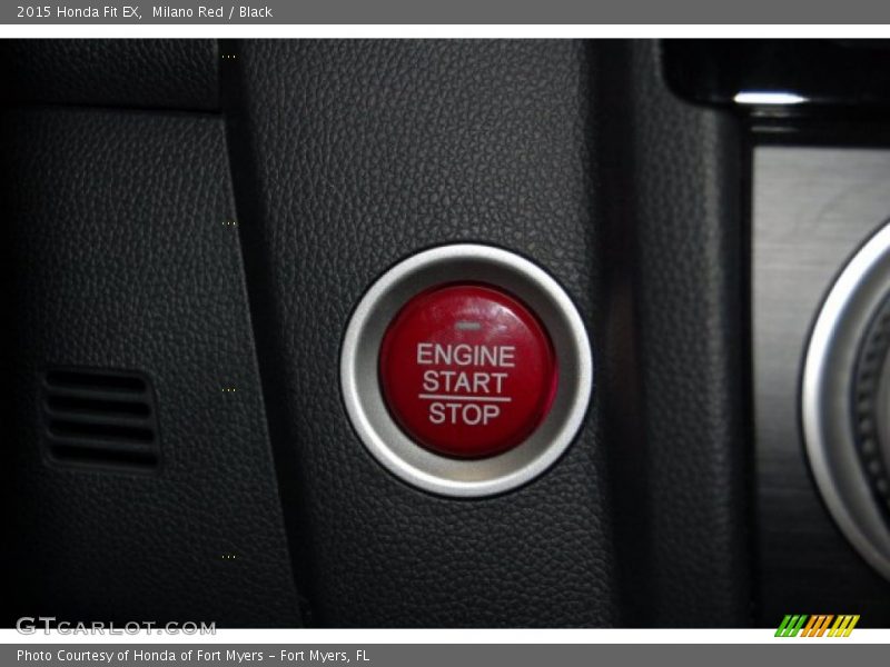 Milano Red / Black 2015 Honda Fit EX
