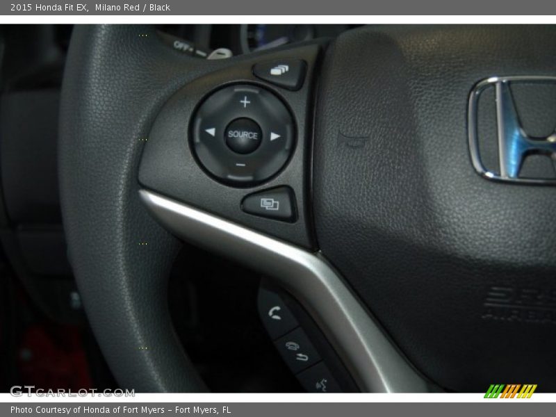 Milano Red / Black 2015 Honda Fit EX