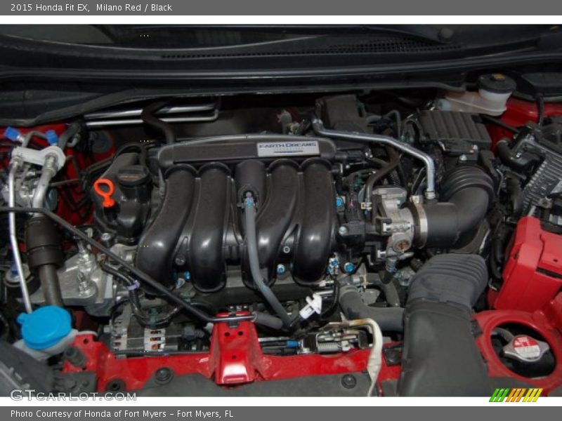 Milano Red / Black 2015 Honda Fit EX