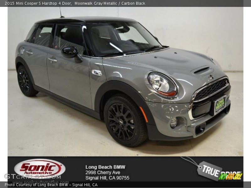 Moonwalk Gray Metallic / Carbon Black 2015 Mini Cooper S Hardtop 4 Door