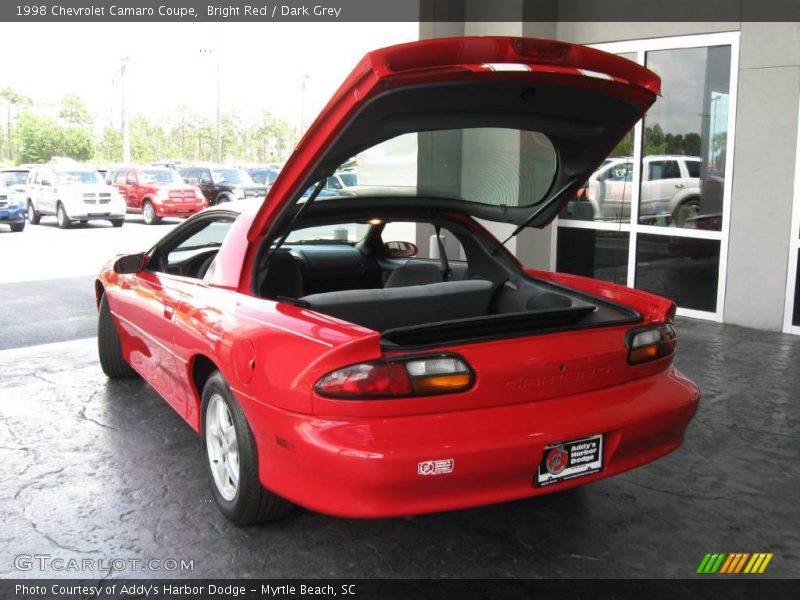 Bright Red / Dark Grey 1998 Chevrolet Camaro Coupe