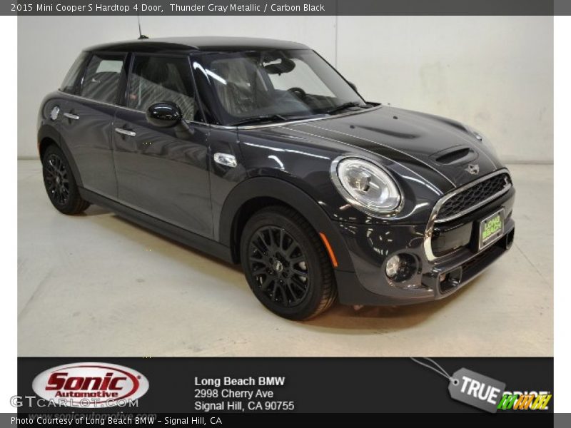 Thunder Gray Metallic / Carbon Black 2015 Mini Cooper S Hardtop 4 Door