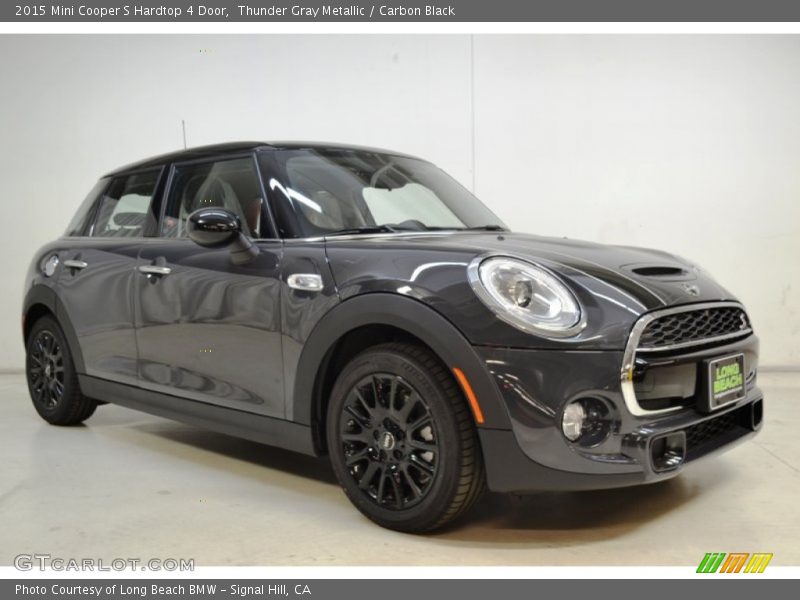Thunder Gray Metallic / Carbon Black 2015 Mini Cooper S Hardtop 4 Door