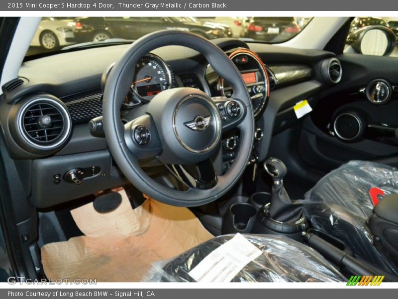 Thunder Gray Metallic / Carbon Black 2015 Mini Cooper S Hardtop 4 Door