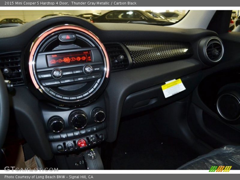 Thunder Gray Metallic / Carbon Black 2015 Mini Cooper S Hardtop 4 Door