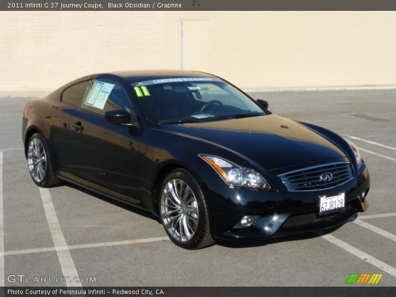 Black Obsidian / Graphite 2011 Infiniti G 37 Journey Coupe