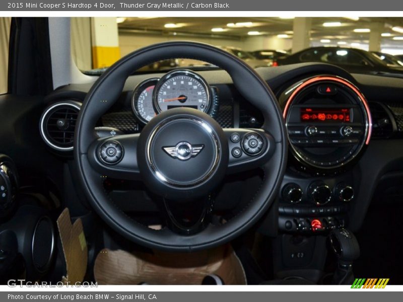 Thunder Gray Metallic / Carbon Black 2015 Mini Cooper S Hardtop 4 Door
