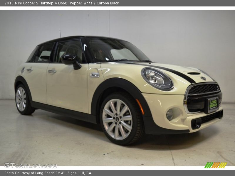 Pepper White / Carbon Black 2015 Mini Cooper S Hardtop 4 Door