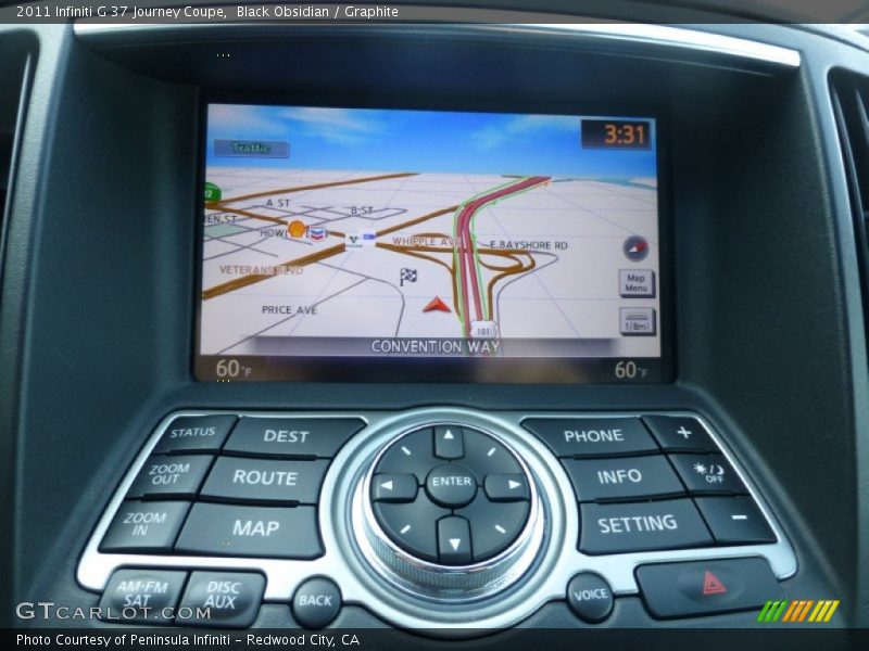 Black Obsidian / Graphite 2011 Infiniti G 37 Journey Coupe