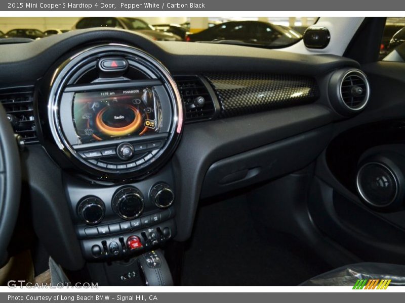 Pepper White / Carbon Black 2015 Mini Cooper S Hardtop 4 Door