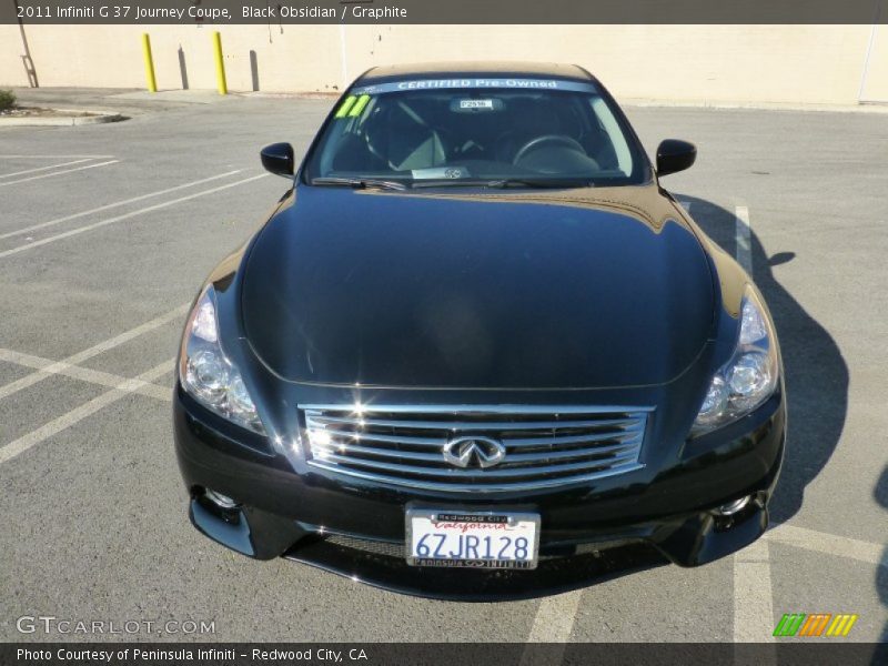 Black Obsidian / Graphite 2011 Infiniti G 37 Journey Coupe