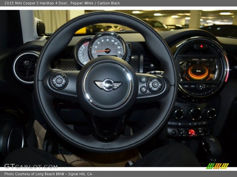 Pepper White / Carbon Black 2015 Mini Cooper S Hardtop 4 Door