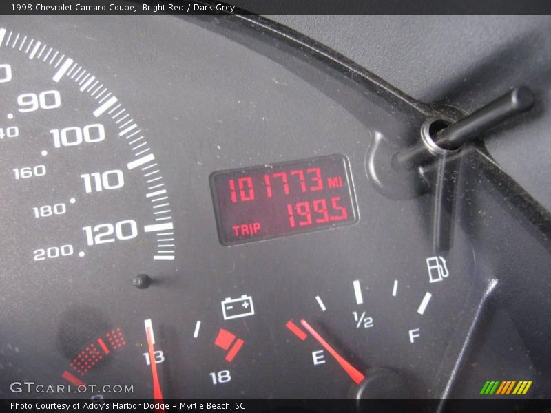 Bright Red / Dark Grey 1998 Chevrolet Camaro Coupe