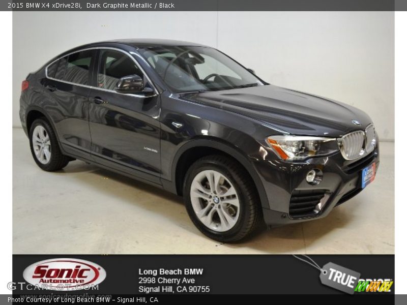 Dark Graphite Metallic / Black 2015 BMW X4 xDrive28i