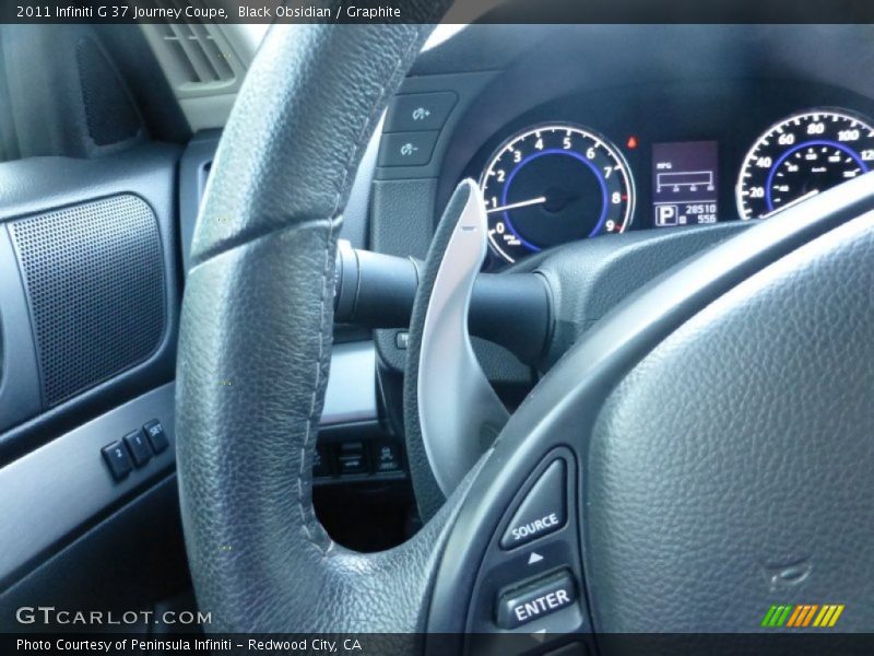 Black Obsidian / Graphite 2011 Infiniti G 37 Journey Coupe