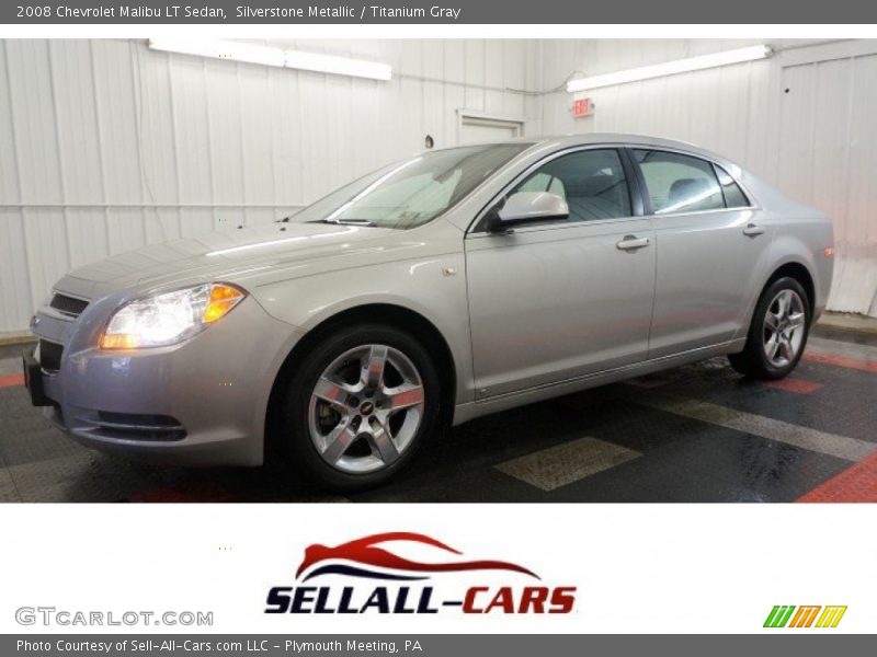 Silverstone Metallic / Titanium Gray 2008 Chevrolet Malibu LT Sedan