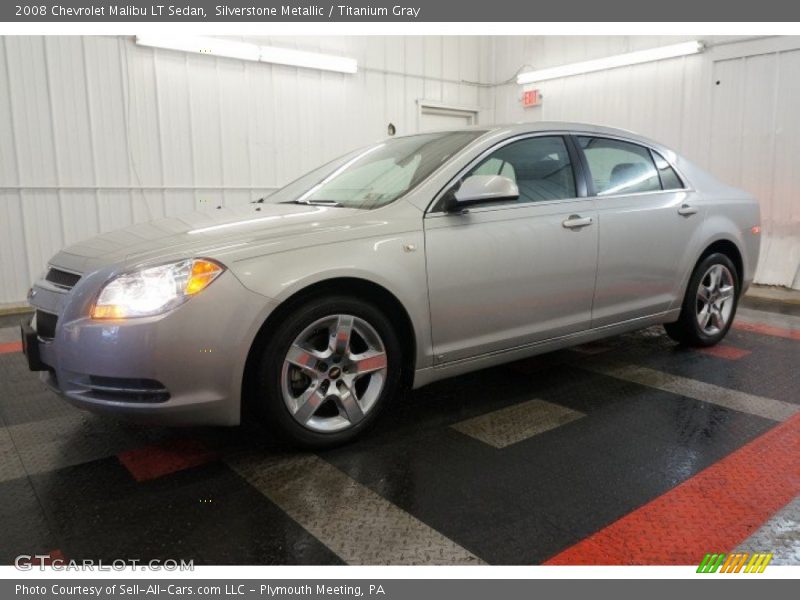 Silverstone Metallic / Titanium Gray 2008 Chevrolet Malibu LT Sedan