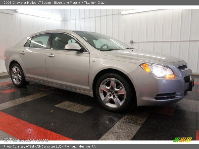 Silverstone Metallic / Titanium Gray 2008 Chevrolet Malibu LT Sedan