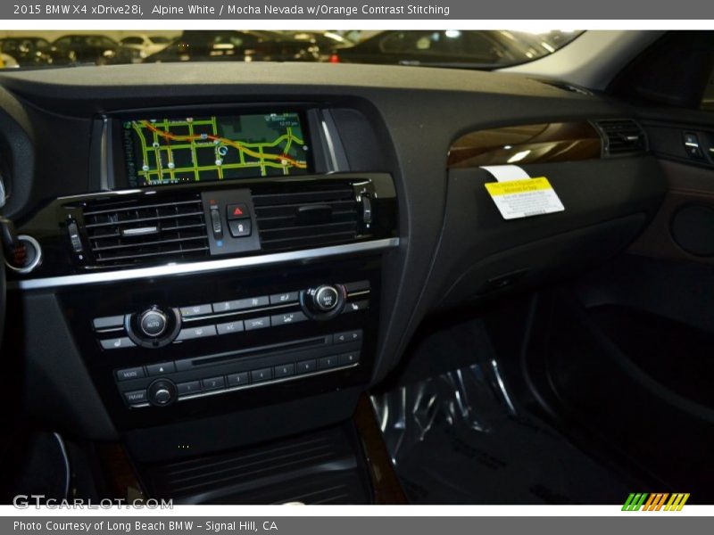 Alpine White / Mocha Nevada w/Orange Contrast Stitching 2015 BMW X4 xDrive28i
