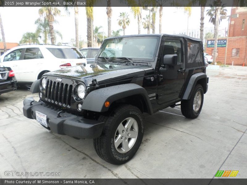 Black / Black 2015 Jeep Wrangler Sport 4x4