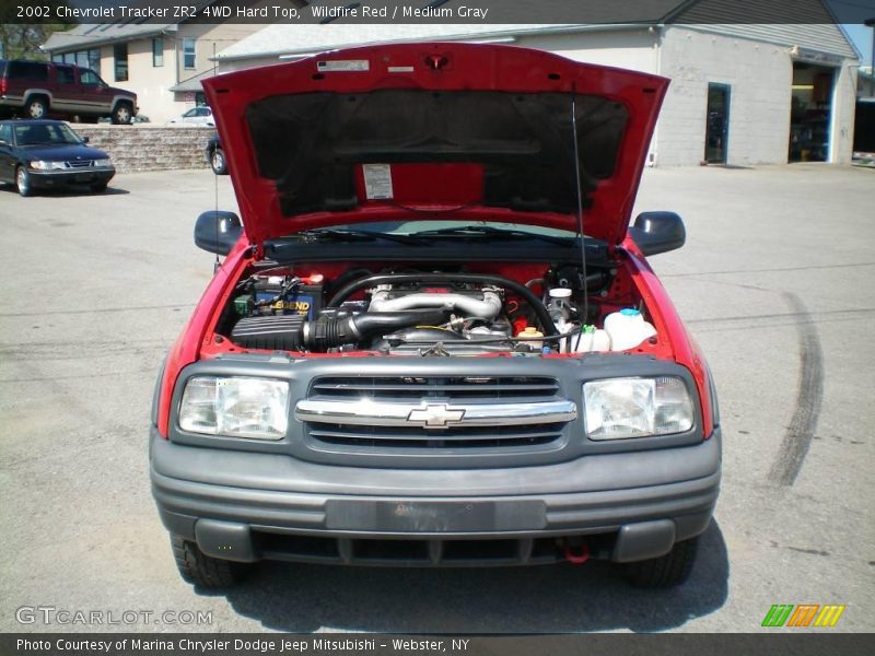 Wildfire Red / Medium Gray 2002 Chevrolet Tracker ZR2 4WD Hard Top