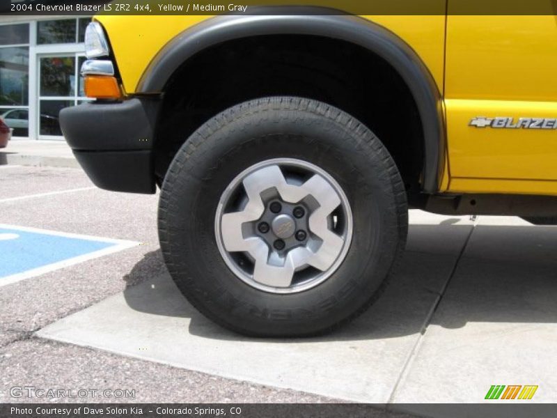 Yellow / Medium Gray 2004 Chevrolet Blazer LS ZR2 4x4