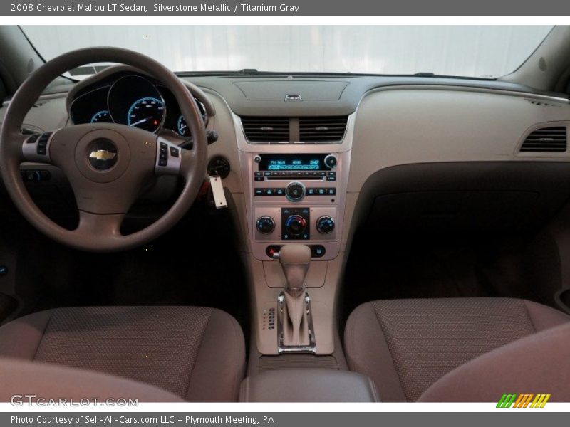 Silverstone Metallic / Titanium Gray 2008 Chevrolet Malibu LT Sedan