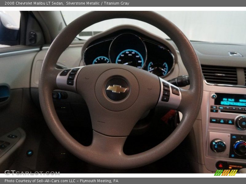 Silverstone Metallic / Titanium Gray 2008 Chevrolet Malibu LT Sedan