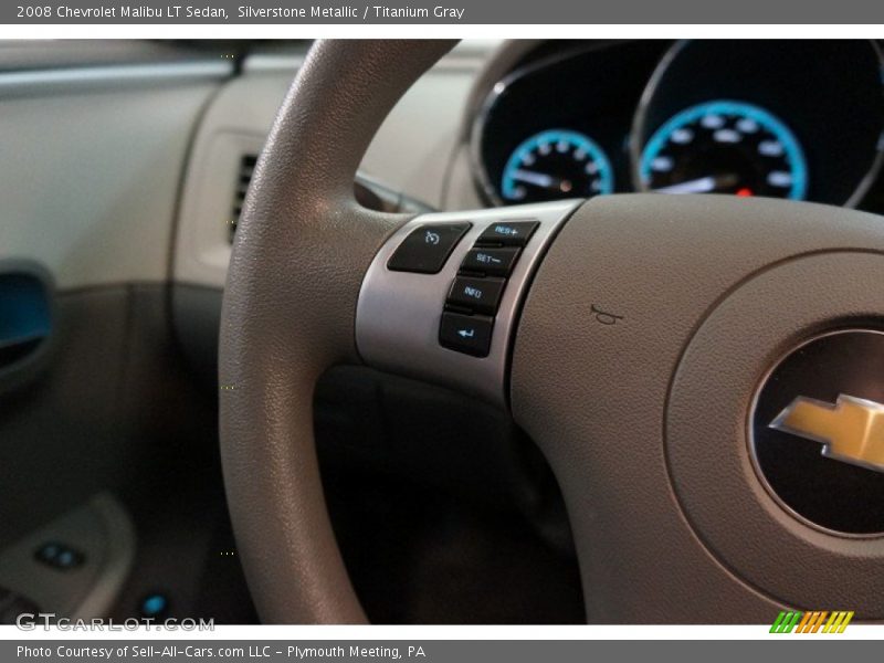 Silverstone Metallic / Titanium Gray 2008 Chevrolet Malibu LT Sedan
