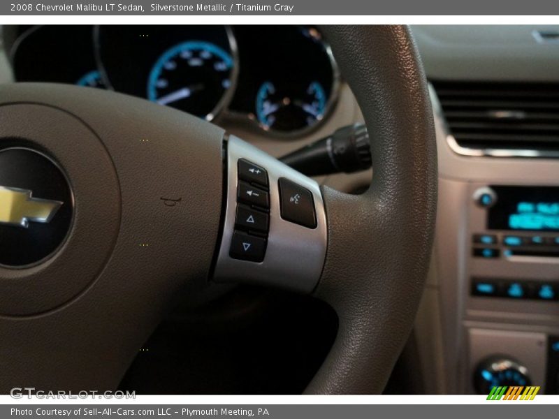 Silverstone Metallic / Titanium Gray 2008 Chevrolet Malibu LT Sedan