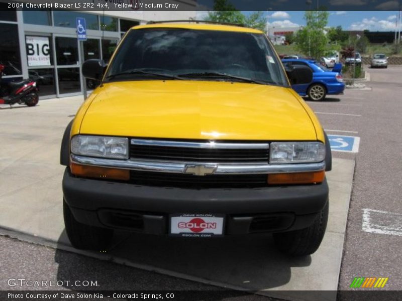 Yellow / Medium Gray 2004 Chevrolet Blazer LS ZR2 4x4