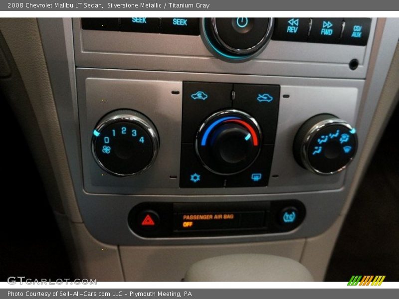 Silverstone Metallic / Titanium Gray 2008 Chevrolet Malibu LT Sedan