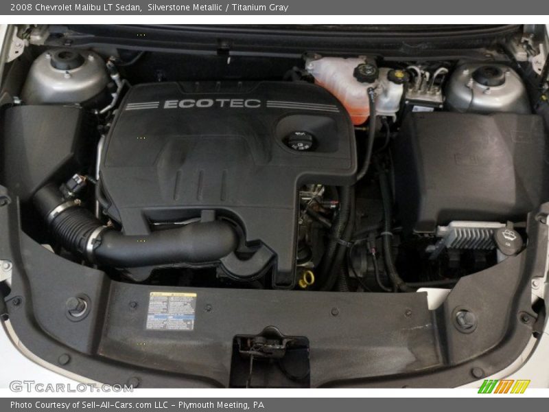 Silverstone Metallic / Titanium Gray 2008 Chevrolet Malibu LT Sedan
