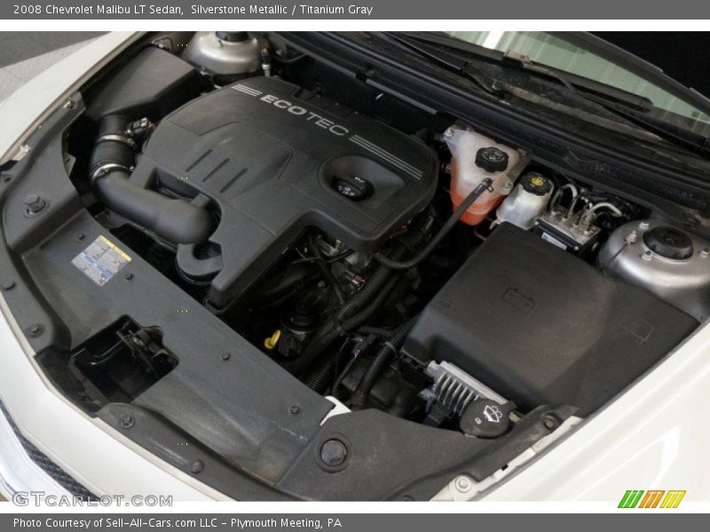 Silverstone Metallic / Titanium Gray 2008 Chevrolet Malibu LT Sedan