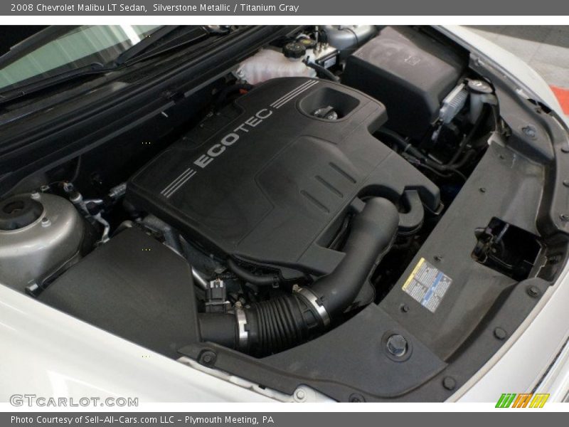 Silverstone Metallic / Titanium Gray 2008 Chevrolet Malibu LT Sedan