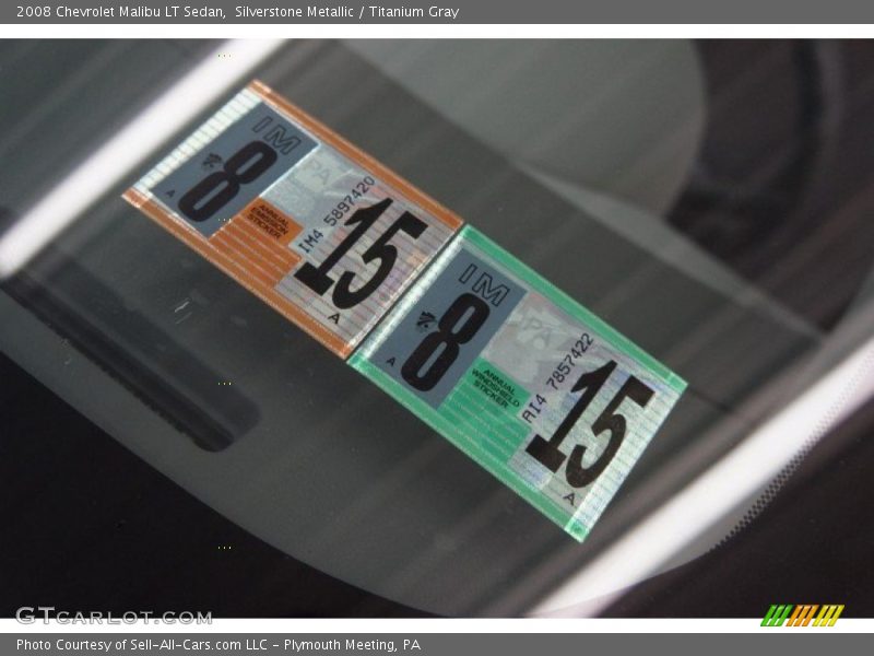 Silverstone Metallic / Titanium Gray 2008 Chevrolet Malibu LT Sedan