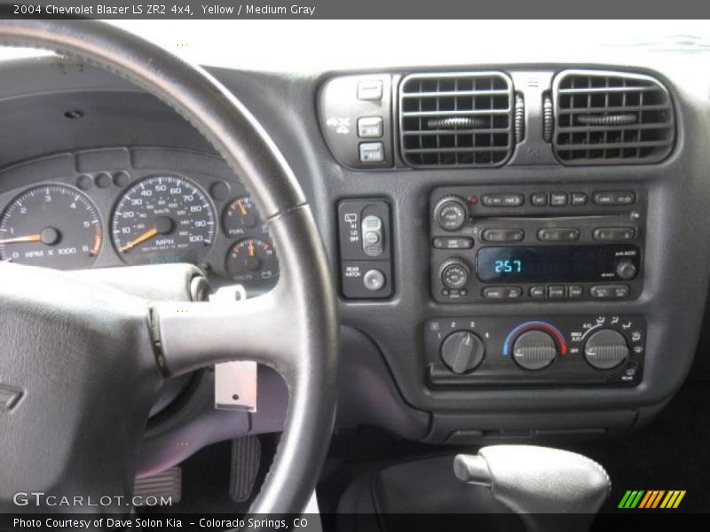 Yellow / Medium Gray 2004 Chevrolet Blazer LS ZR2 4x4