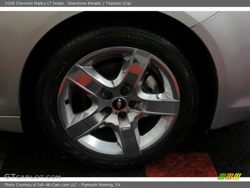 Silverstone Metallic / Titanium Gray 2008 Chevrolet Malibu LT Sedan