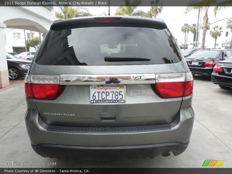Mineral Gray Metallic / Black 2011 Dodge Durango Express