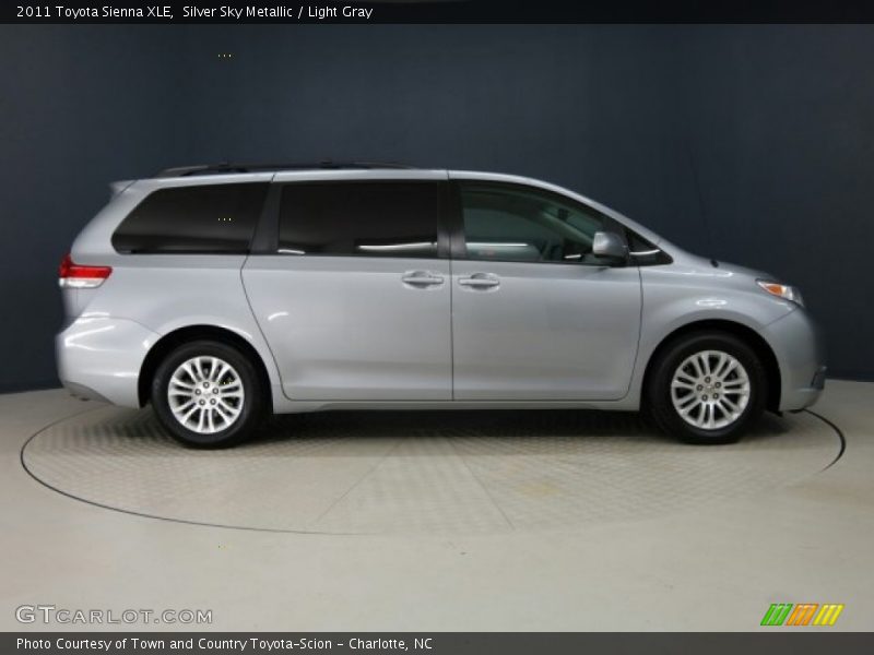 Silver Sky Metallic / Light Gray 2011 Toyota Sienna XLE
